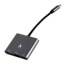 [CHB026] Astra - Adaptador Tipo C a HDMI / PD100W / USB 3.0