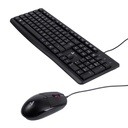 [K11] Astra - Kit Teclado + Mouse Alambrico USB [Negro]