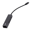 [CHB013] Astra - Adaptador USB Tipo C a RJ45 Gigabit + 3 Puertos USB 3.0
