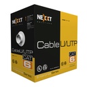 [AB356NXT08] Nexxt - Cable UTP Categoria 6 100% Cobre 23AWG CM Interior Gris [305m/1000ft]