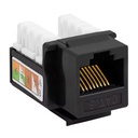 [STC-6KYS] STC- Conector Jack Coupler RJ-45 Categoria 6 Negro [Unidad]