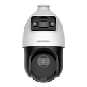 [DS-2SE4C425MWG-E(14F0)] Hikvision - [TandemVu] Domo PTZ IP [4Mp] con Cámara Fija [4M] 25X Zoom 100 mts IR IP66 ACUSENSE PoE+ Entrada-Salida de Audio y Alarma Ultra Baja Iluminación Micro SD