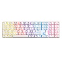 [MK314-WH-WH(RD)] Fantech - Teclado Atom AIR108 Cableado SW Rojo [Blanco]