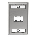 [CFPL1SY] Panduit - Placa Frontal de Acero Inoxidable Mini-Com 1 Toma [Unidad]