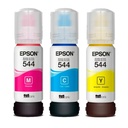 [T544-Colors] Epson - Botellas de Tinta Original Epson T544 3-Pack [Cian/Magenta/Amarillo]