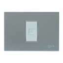 [Z408-S] Igoto - Toma de Red RJ45 Serie Z [Plata]