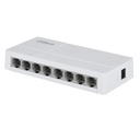[DH-SF1008L] Dahua - Switch L2 para Escritorio con 8 Puertos (10/100 Mbps) Carcasa Plástica [No Administrable]
