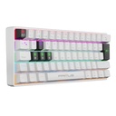 [PKS-060WS] Primus - Teclado Ballista61T Alambrico Mecanico Con Iluminación SW Rojo [Español] [Blanco]