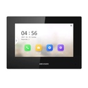 [DS-KH6320-LE1(B)(O-STD)] Hikvision - Monitor IP Lite TOUCH 7" para Videoportero IP Vídeo en Vivo PoE Estándar Apertura Remota Llamada Entre Monitores Audio de dos vías