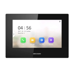 [DS-KH6320-LE1(B)(O-STD)] Hikvision - Monitor IP Lite TOUCH 7" para Videoportero IP Vídeo en Vivo PoE Estándar Apertura Remota Llamada Entre Monitores Audio de dos vías