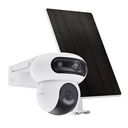 [CS-HB90/SP-R100(4MP+4MP)] Ezviz - Cámara Doble Lente (2K+ + 2K+) + Panel Solar de 8W por Wi-Fi Visión Nocturna en Color Audio Bidireccional