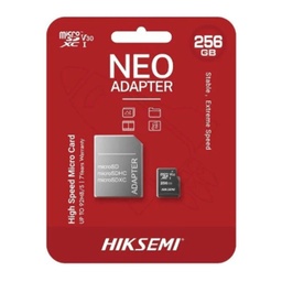 [HS-TF-C1-256GB/Adapter] Hiksemi By Hikvision- Memoria Flash 256GB microSDXC Clase 10 NEO con Adaptador