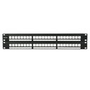 [WP-PPBLANK-48] Wireplus - Patch Panel para Montaje en Rack Modular 48 Puertos 2U 19" (Vacio)