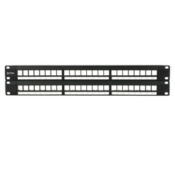 [WP-PPBLANK-48] Wireplus - Patch Panel para Montaje en Rack Modular 48 Puertos 2U 19" (Vacio)
