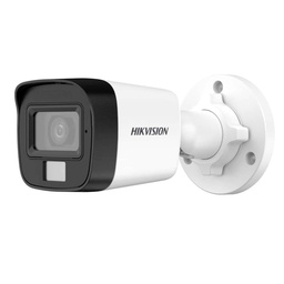 [DS-2CE16D0T-LFS(2.8mm)(O-STD)] Hikvision - Cámara HD Bullet 1080P [2MP] Smart Hybrid Light con Audio Lente 2.8mm [Metalico]
