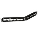 [CPPLA24WBLY] Panduit - Patch Panel Modular de Angulo de 24 Puertos Mini-Com 1 RU [Negro]