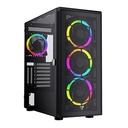 [CG82-BK] Fantech - Case  Hexa XL eATX + 4 Fans [Negro]