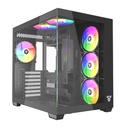 [CG85-BK] Fantech - Case  Lumina ATX + 6 Fans [Negro]