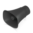 [UP-AI-Horn-Speaker-B] Ubiquiti - Corneta UniFi Protect AI Horn Altavoz IP 120 dB PoE+ Alerta AI Avanzada Montaje Pared Esquina y Poste IP66 [Negro]