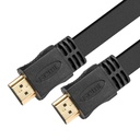 [XTC-415] Xtech - Cable HDMI Plano con Conector Macho a Macho Negro Admite hasta 3840x2160p 30AWG [4.57 Metros]