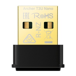 [T3U-NANO-ARCHER] TP-Link - Adaptador USB Inalambrico WiFi Doble Banda de Alta Ganancia AC1300 MU-MIMO