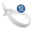 [WP-CINTAV-W12X20-10UND] Wireplus - Cinta Velcro Blanco 20cm [10 Unidades]