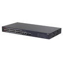 [DH-CS4226-24ET-240-V2] Dahua - Switch Cloud L2 PoE de 26 Puertos con 24 Puertos RJ-45 PoE (10/100 Mbps) 2 Puertos RJ-45 Uplink (Gigabit) y 2 Puertos SFP (1000 Mbps) Gestión en la Nube Carcasa Metálica Total PoE 240W [Administrable]