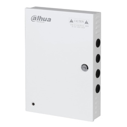 [DH-PFM343-19CH] Dahua - Fuente de Poder Centralizada de 12V 20A con Distribuidor para 19 Camaras Indicadores Led por Canal Voltaje de Entrada de AC90V-264V Fusibles Intercambiables Gabinete Metalico con Cerradura Protección Contra Descargas