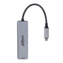 [DH-TC35] Dahua - Estación de Acoplamiento (5 en 1) USB 3.1 Tipo C a HDMI + USB 3.0 + PD Admite 3 puertos USB 3.0 Conexión Plug and Play Carcasa Metálica