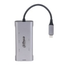 [DH-TC37] Dahua - Estación de Acoplamiento (7 en 1) USB 3.1 Tipo C a USB 3.0 + HDMI + SD/TF + PD Admite 3 puertos USB 3.0 Conexión Plug and Play Carcasa Metálica