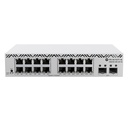 [CSS318-16G-2S+IN] Mikrotik - Switch MikroTik con 16 Puertos Gigabit Ethernet 2 Puertos SFP+ 10G Filtrado MAC y VLANs SwOS Configuración Web