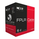[FI000NXT01] Nexxt - Cable de Alarma/Fuego No Blindado 1 Par 18AWG FPLR PVC (Rojo) [305m/1000ft]