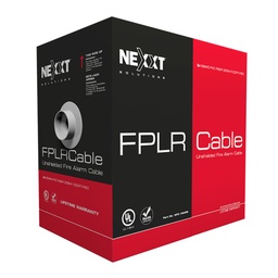[FI000NXT02] Nexxt - Cable de Alarma/Fuego Blindado 1 Par 18AWG FPLR PVC (Rojo) [305m/1000ft]