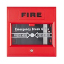 [DS-K7PEB] Hikvision - Botón de Salida de Emergencia Color Rojo con Leyenda "FIRE" Interior NO/NC