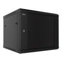[AW2232NXT14] Nexxt - Gabinete de Pared [12U] Cerrado Fijo con Puerta de Vidrio 600x600mm [Negro]
