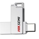 [HS-USB-E327C-64G-U3] Hiksemi By Hikvision - Pendrive 64Gb Dual Slim USB 3.2 Silver