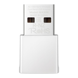 [MA30N] Mercusys - Adaptador USB Inalambrico WiFi Doble Banda Nano AC1300
