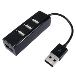 [ADA067] Hub USB con 4x Puertos USB-A 2.0 [Negro]