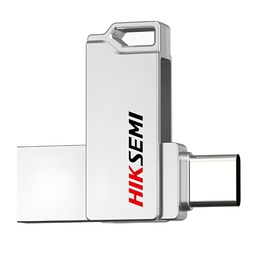 [HS-USB-E327C-128G] Hiksemi By Hikvision - Pendrive 128Gb Dual Slim USB 3.2 Silver