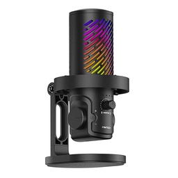 [MCX04-BK] Fantech - Microfono Gamer RGB Leviosa Aura Cableado [Negro]