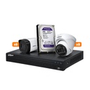 [KITCAM22] Dahua – Kit 16 Cámaras de Seguridad IP 8 Domo 1080P [2MP] 8 Bullet 1080P [2MP] y NVR 16CH con 16 PoE 4K H.265+ 1 HDD 4TB