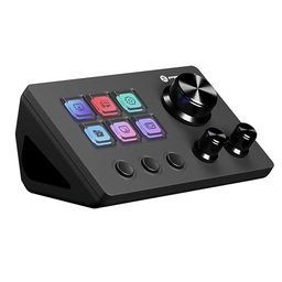 [PSD-60BK] Primus - Stream Deck Imperium6T 6 Teclas LCD Programables 3 Botones y 3 Perillas
