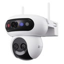 [CS-H90f-R105-8GT5W] Ezviz - Cámara Domo IP PT Inalámbrica HD 3K Triple Lente Wi-Fi Rotatoria Zoom Híbrido 12x Reconocimiento Facial Local Exterior