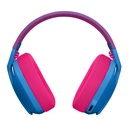 [G435-BLUE] Logitech - Audifonos Inalámbricos con micrófono LIGHTSPEED Azul y Frambuesa Gaming 981-001049